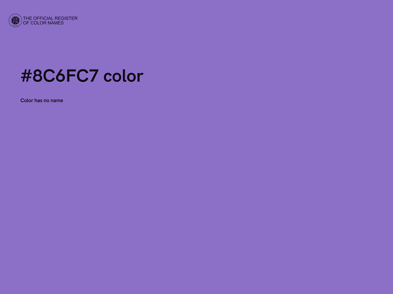 #8C6FC7 color image