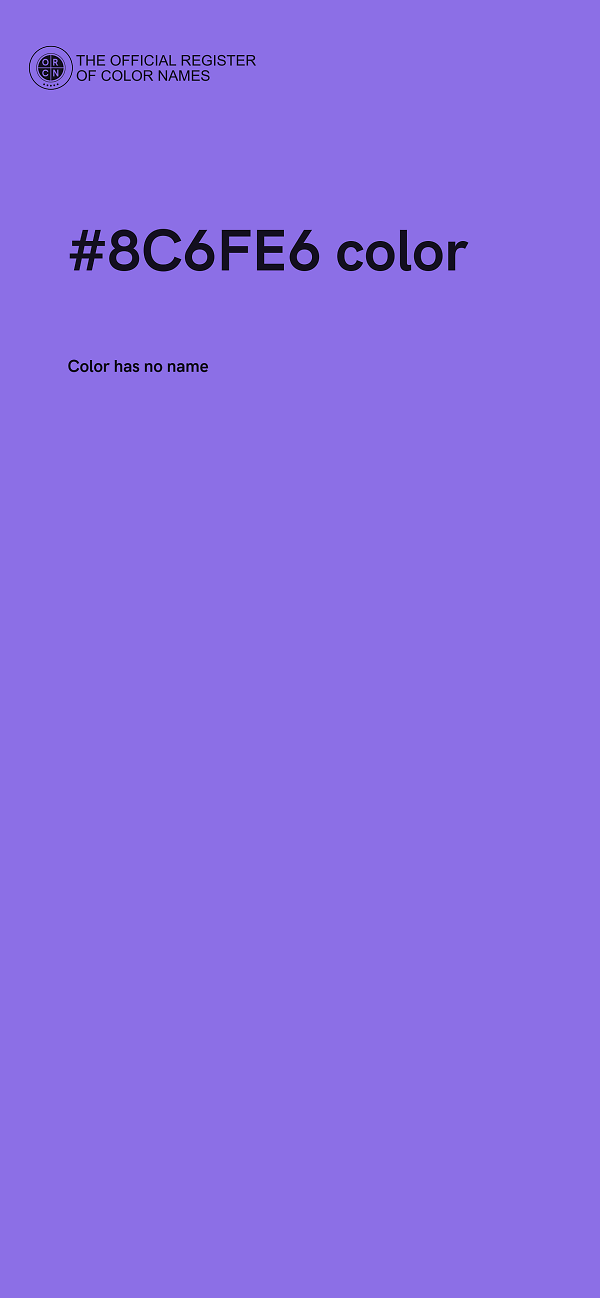 #8C6FE6 color image