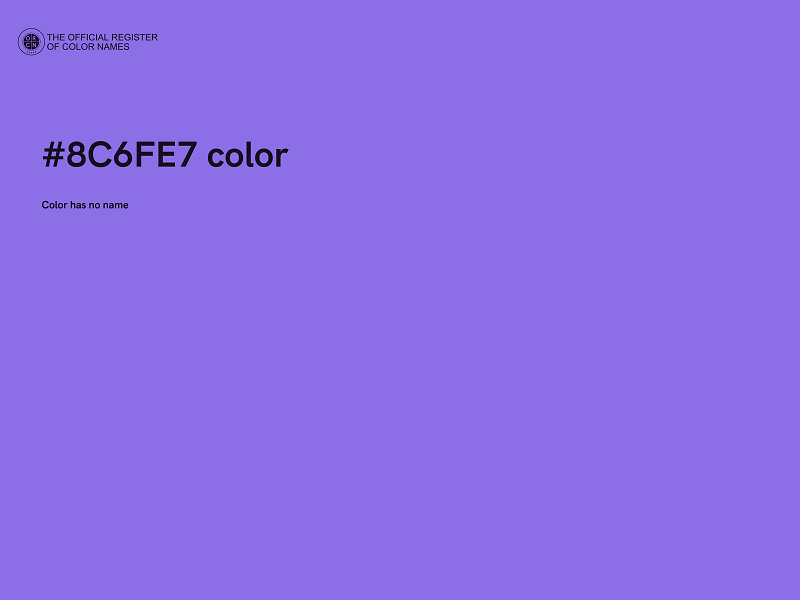 #8C6FE7 color image