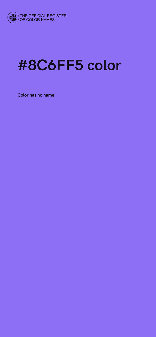 #8C6FF5 color image