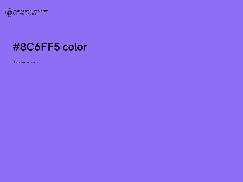 #8C6FF5 color image