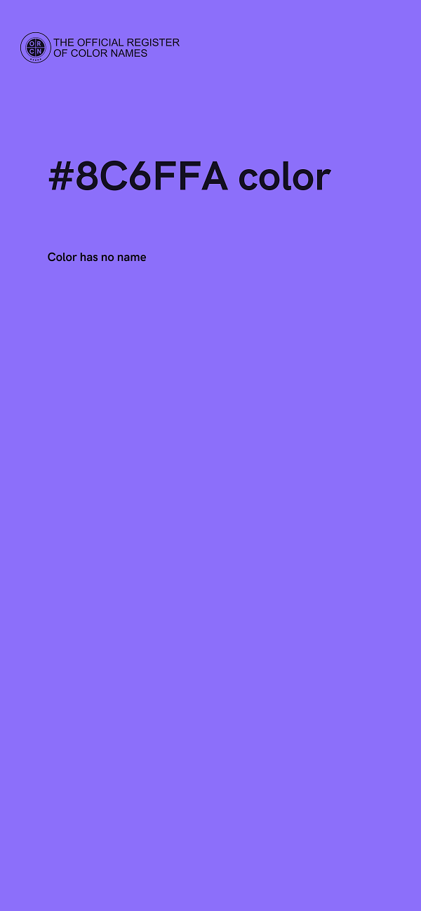 #8C6FFA color image