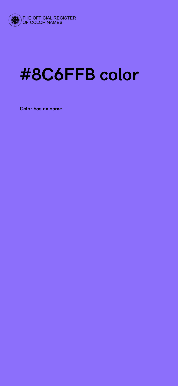#8C6FFB color image