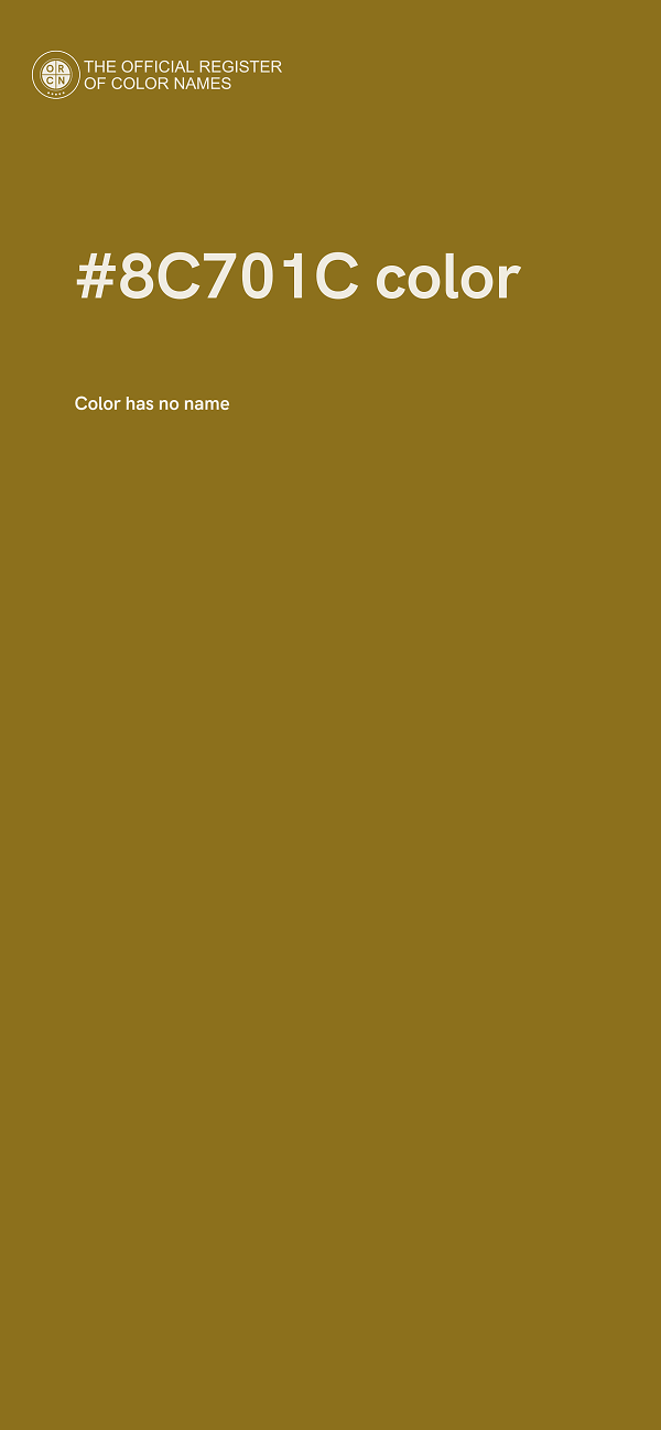 #8C701C color image