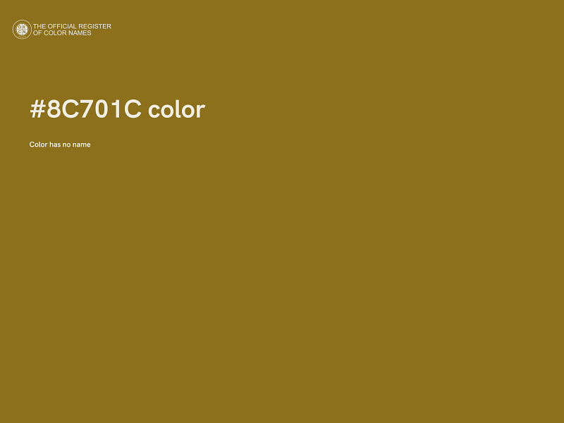 #8C701C color image