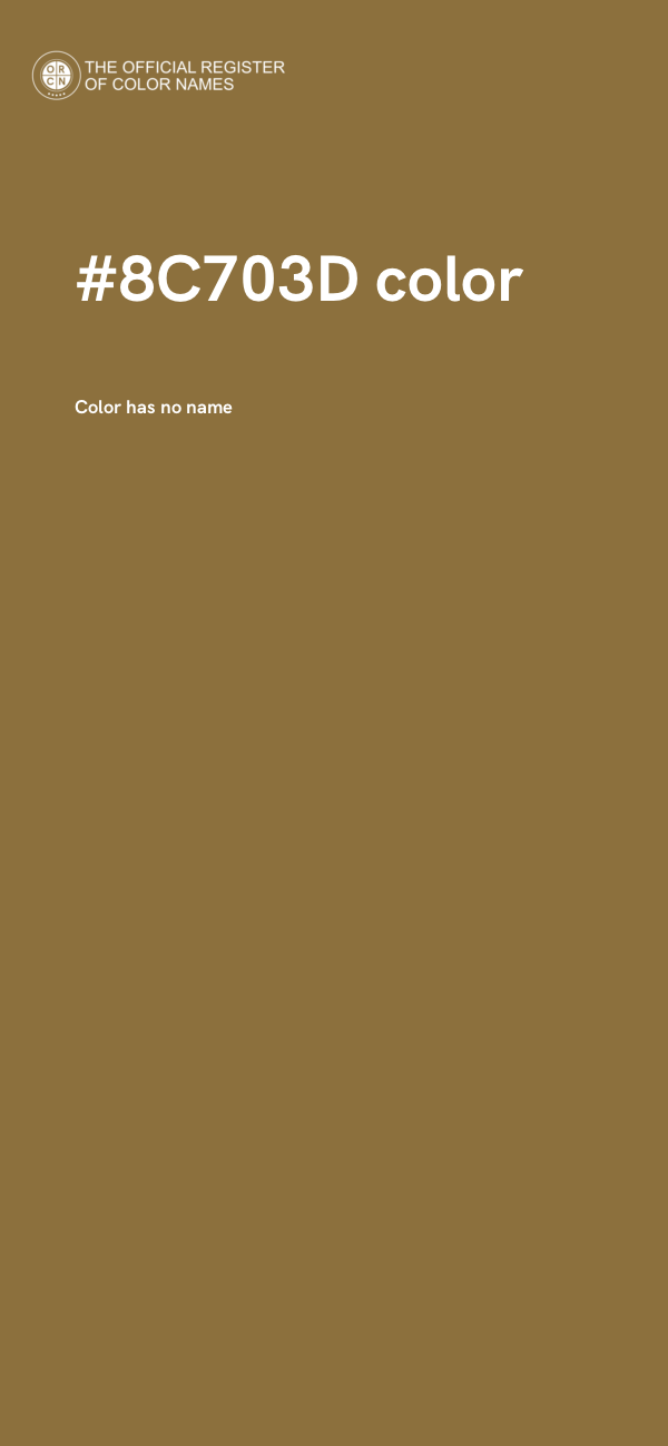 #8C703D color image