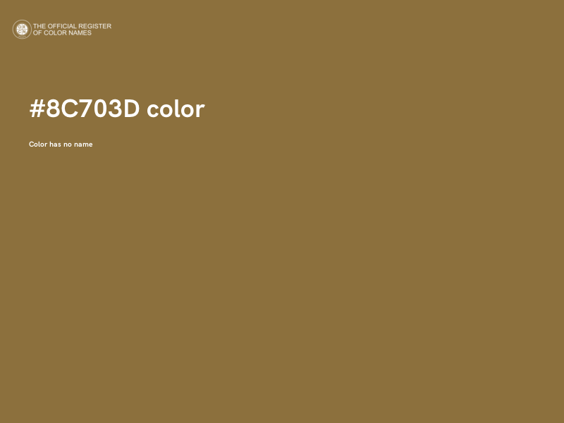 #8C703D color image