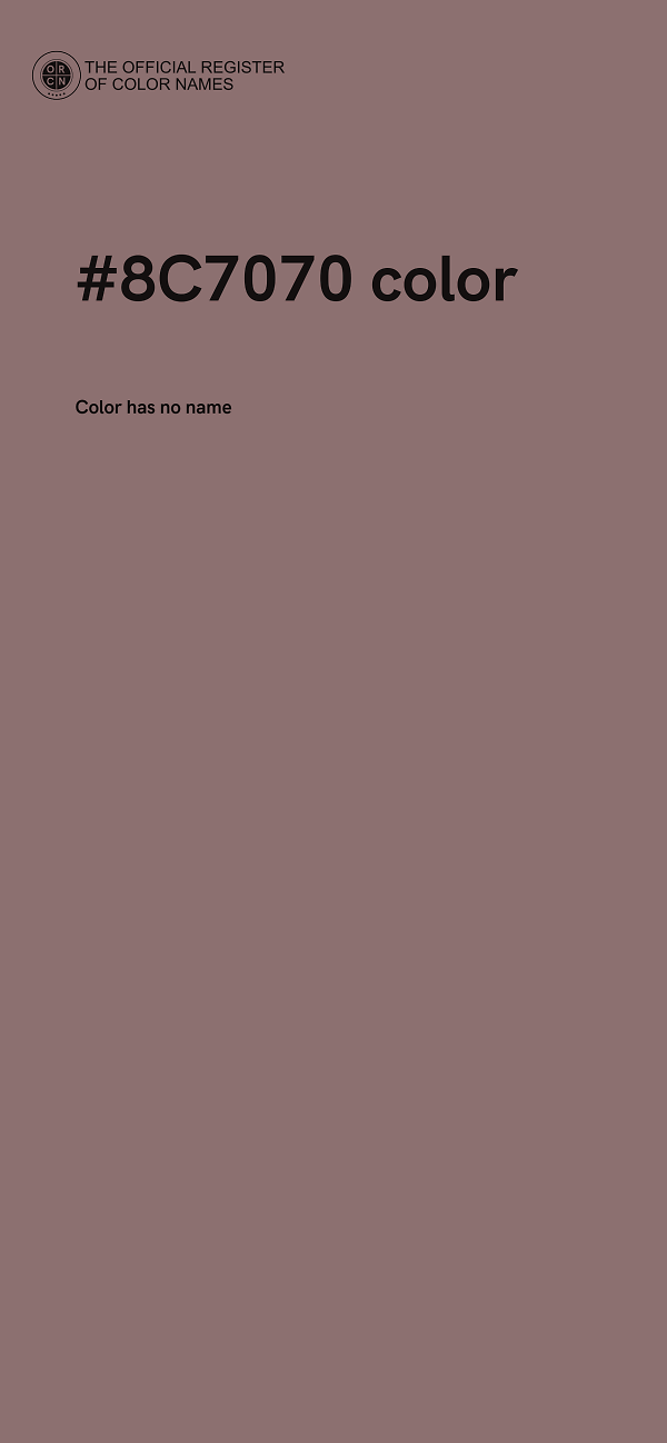 #8C7070 color image