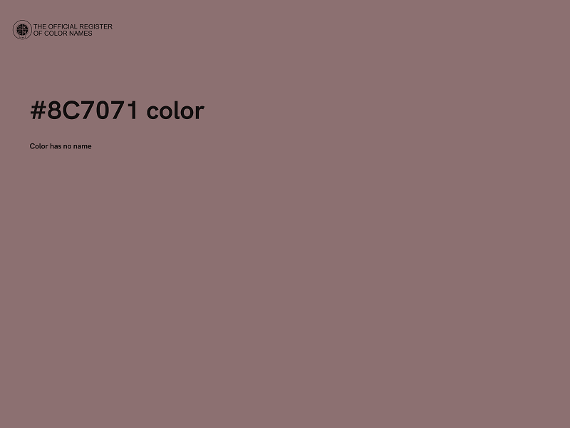 #8C7071 color image
