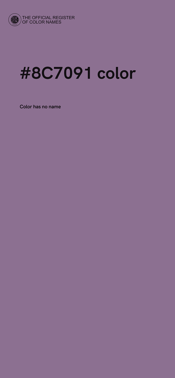 #8C7091 color image