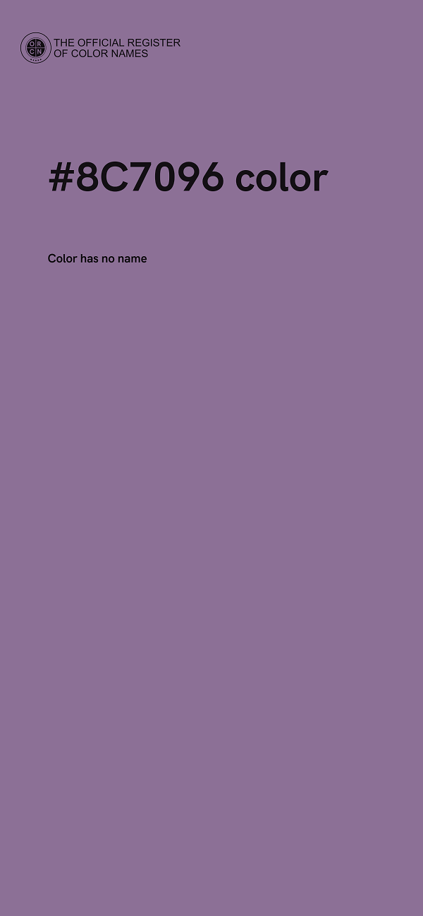 #8C7096 color image