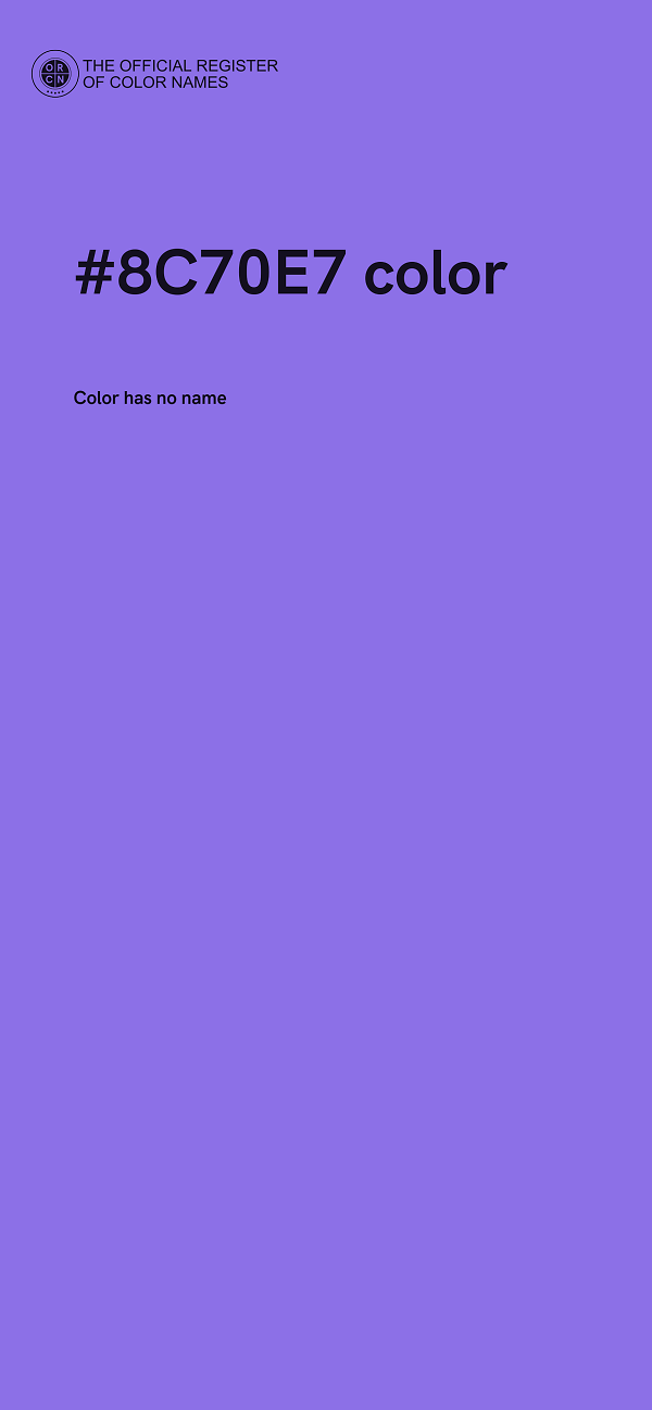 #8C70E7 color image