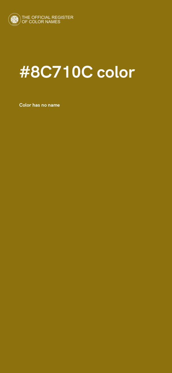 #8C710C color image
