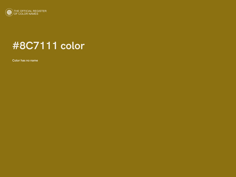 #8C7111 color image