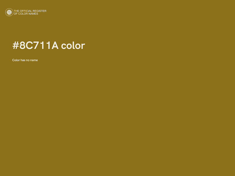 #8C711A color image