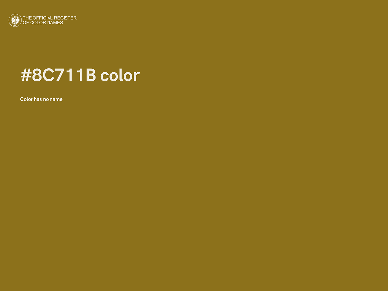 #8C711B color image