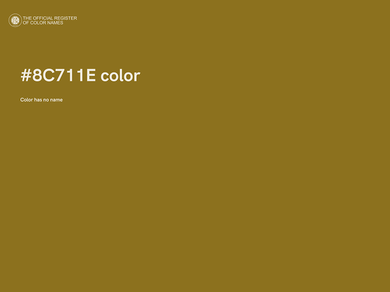 #8C711E color image