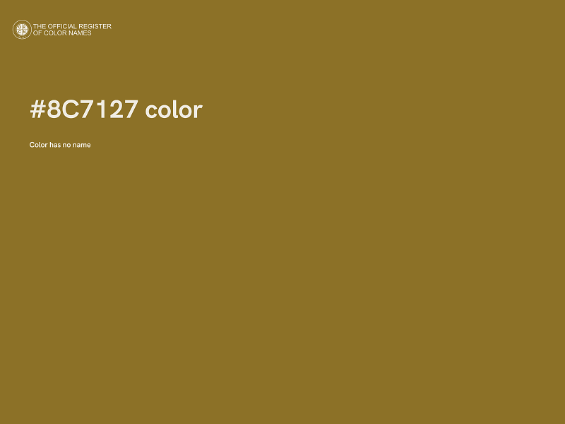 #8C7127 color image