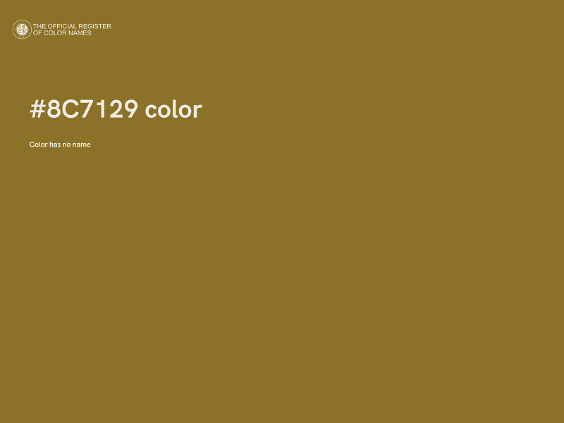 #8C7129 color image