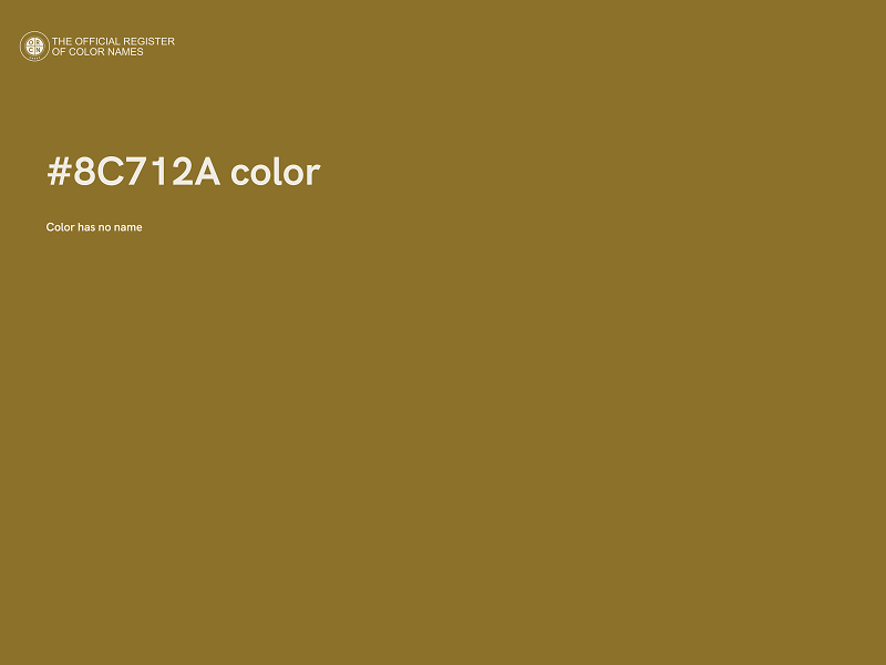 #8C712A color image