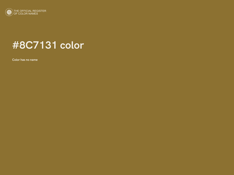 #8C7131 color image