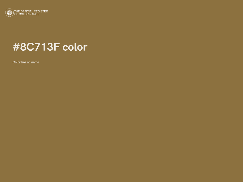 #8C713F color image