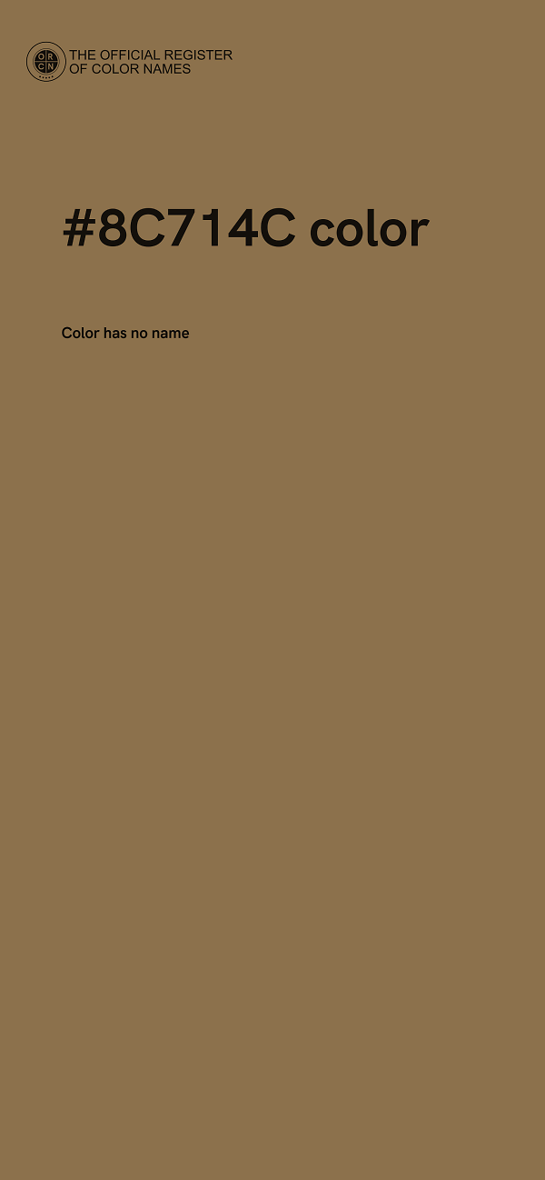 #8C714C color image