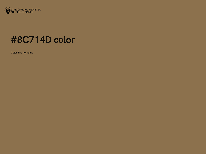 #8C714D color image