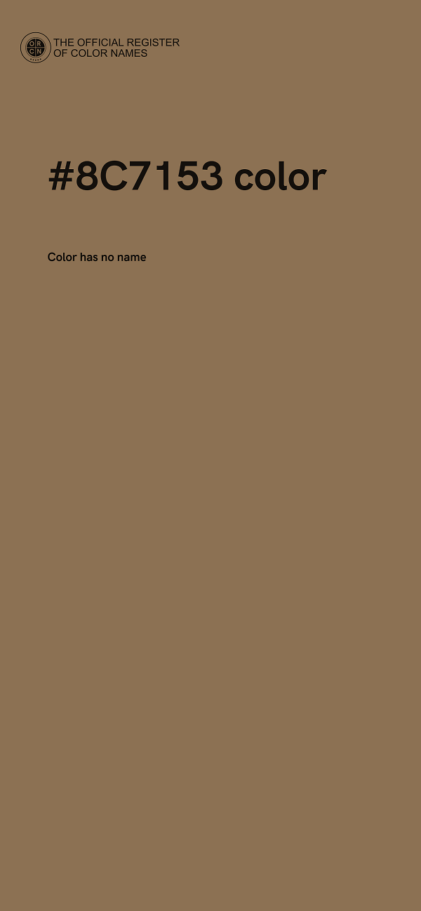 #8C7153 color image