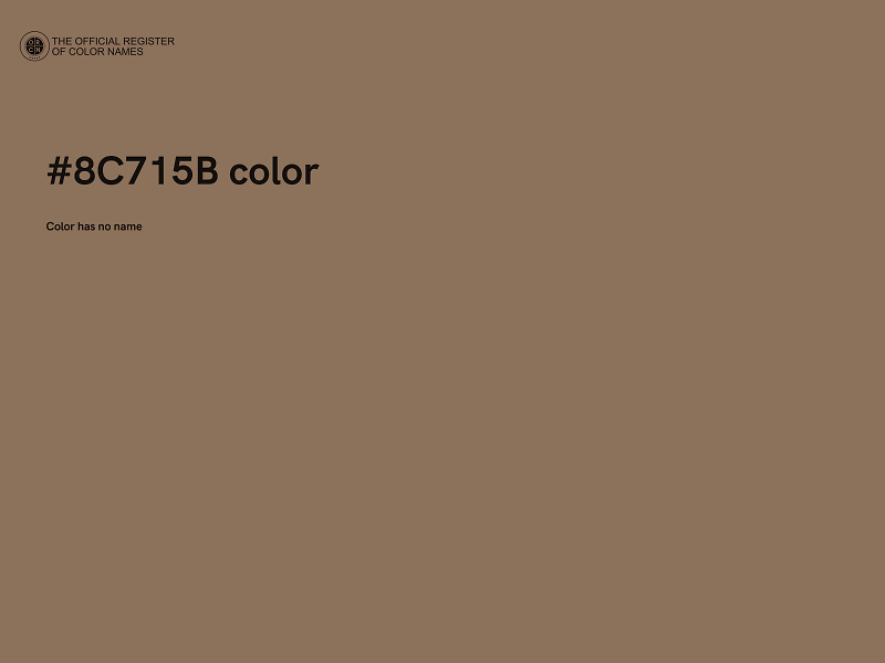 #8C715B color image