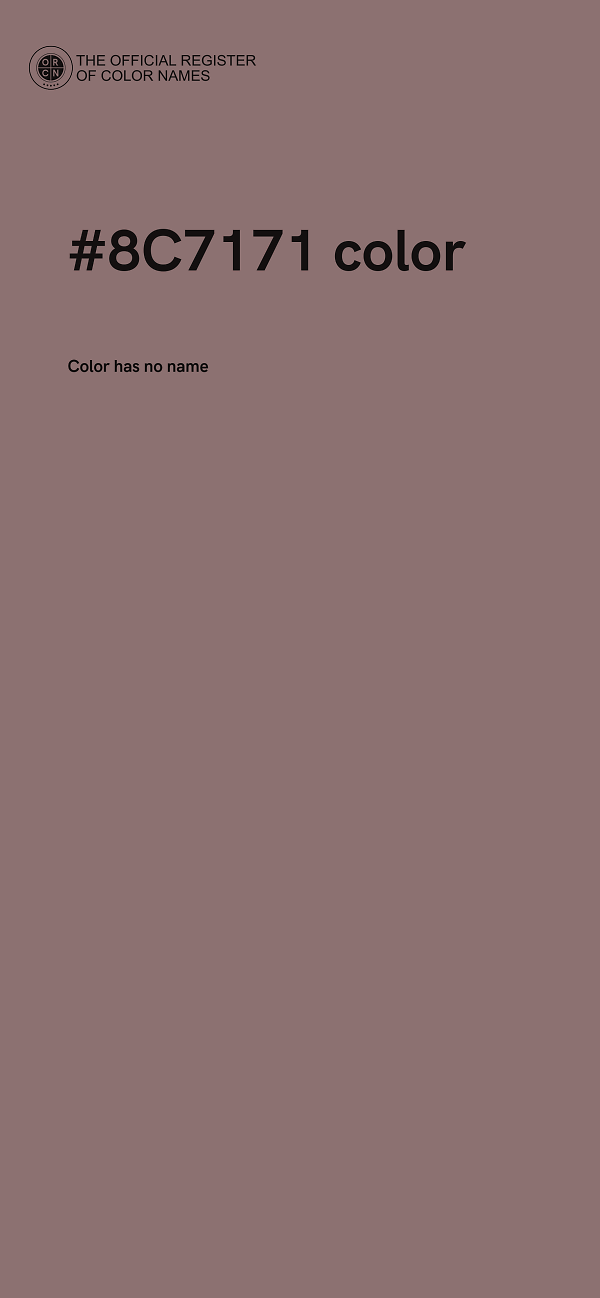 #8C7171 color image