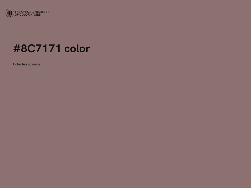 #8C7171 color image