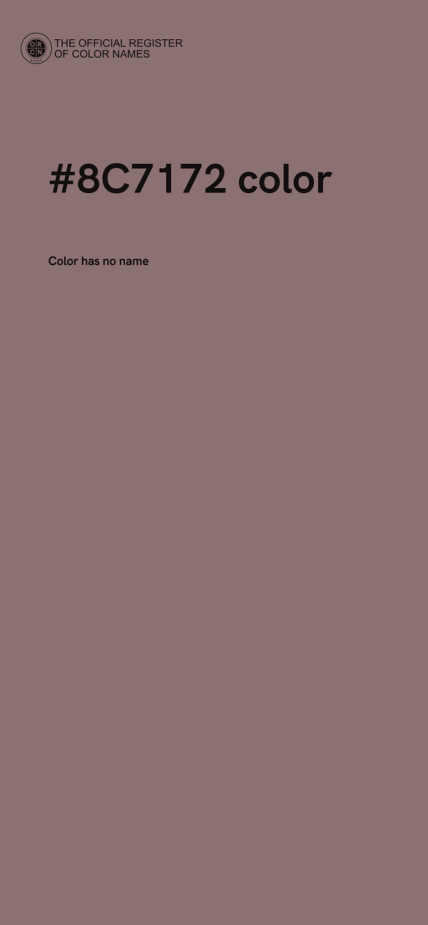 #8C7172 color image