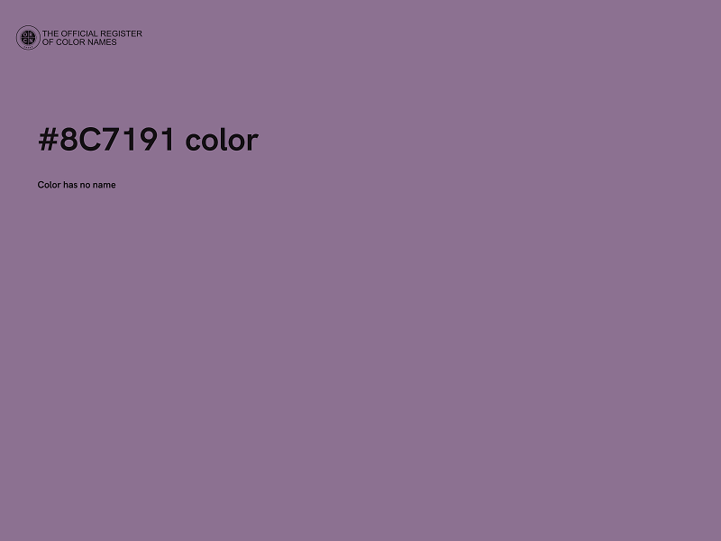 #8C7191 color image