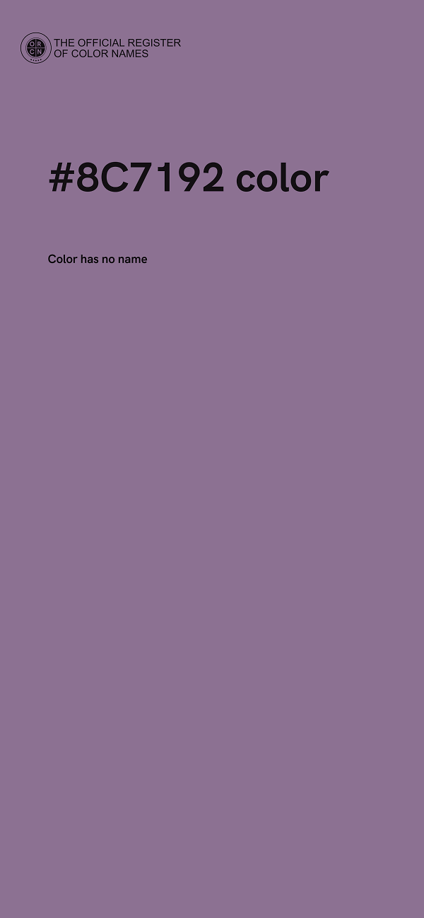 #8C7192 color image