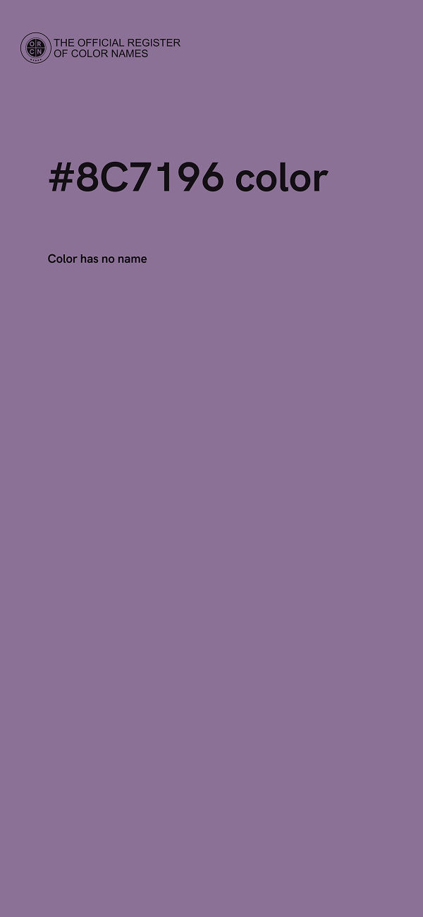 #8C7196 color image