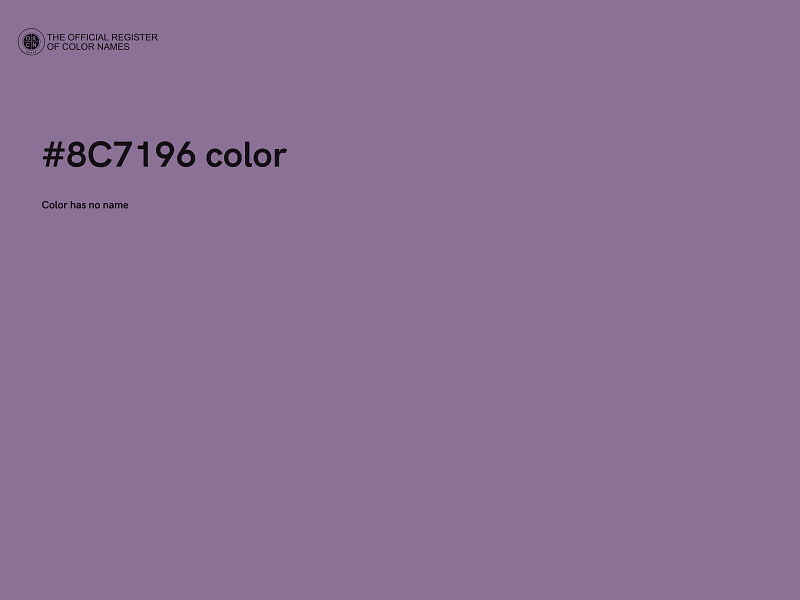 #8C7196 color image