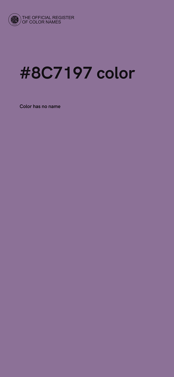 #8C7197 color image