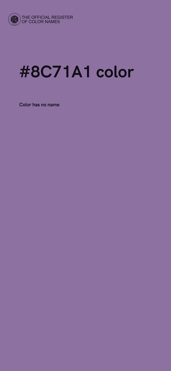 #8C71A1 color image
