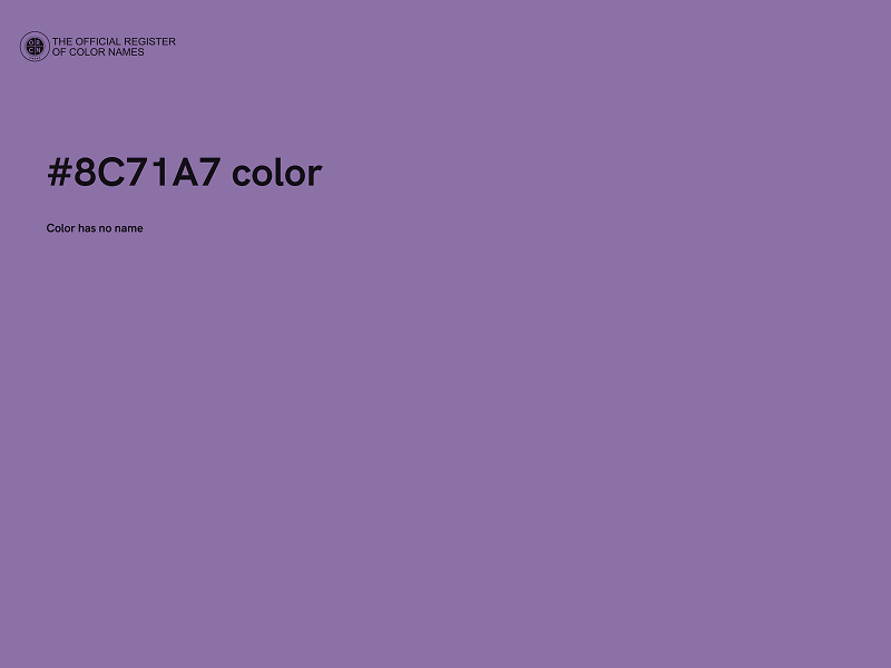 #8C71A7 color image