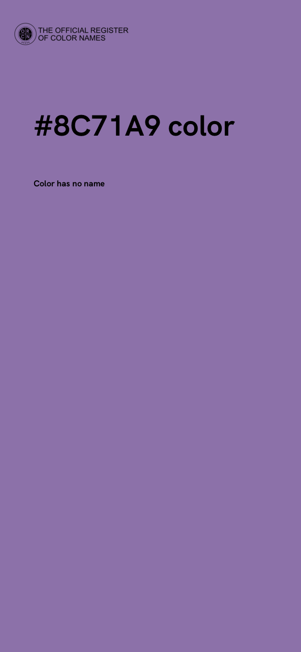 #8C71A9 color image