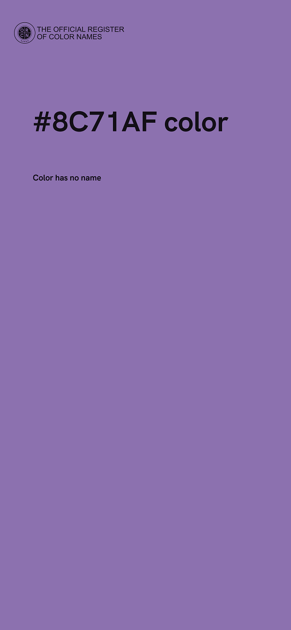 #8C71AF color image