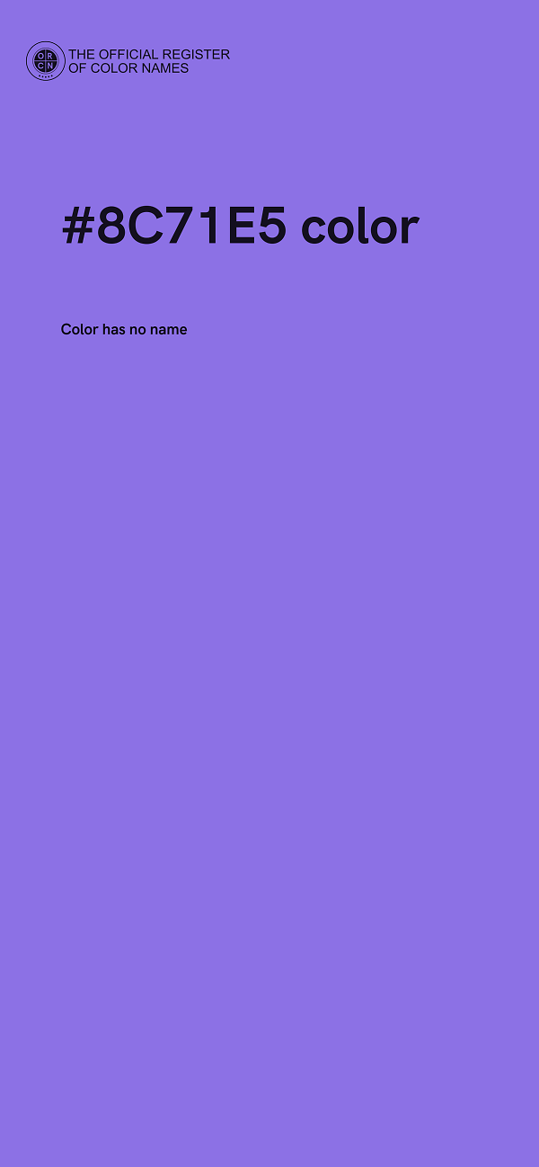 #8C71E5 color image