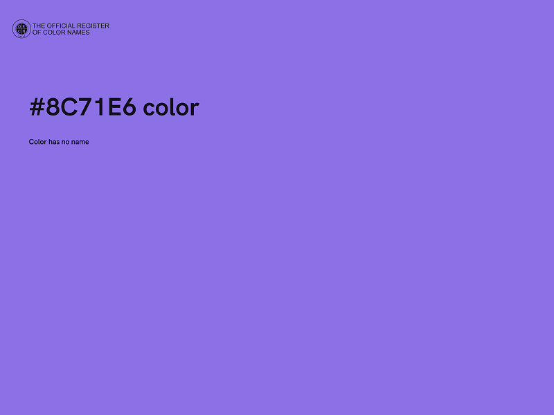 #8C71E6 color image