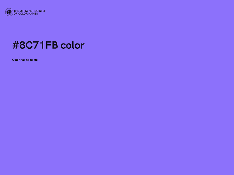 #8C71FB color image