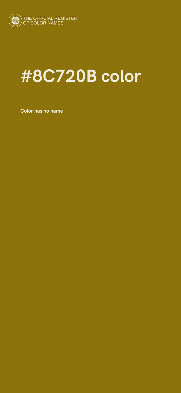 #8C720B color image