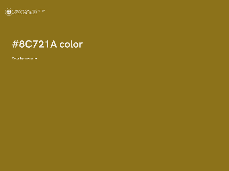 #8C721A color image