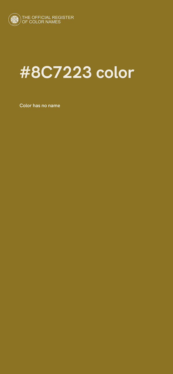 #8C7223 color image