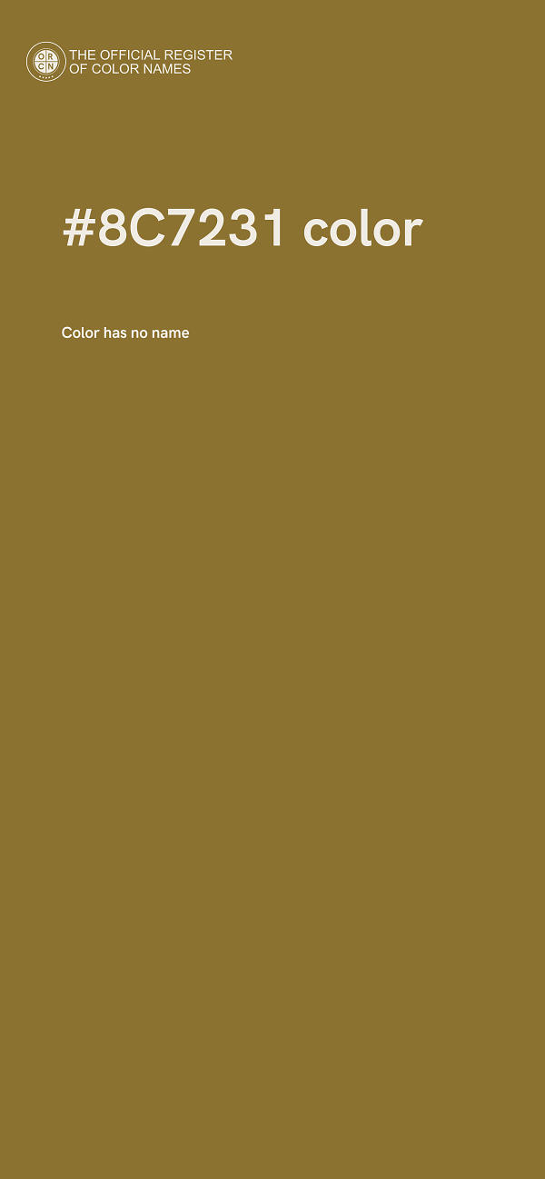 #8C7231 color image