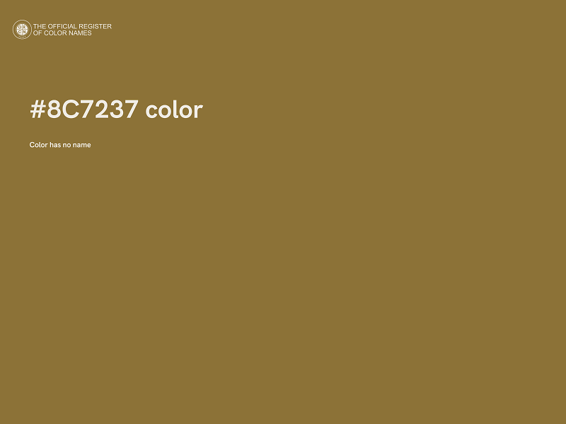 #8C7237 color image